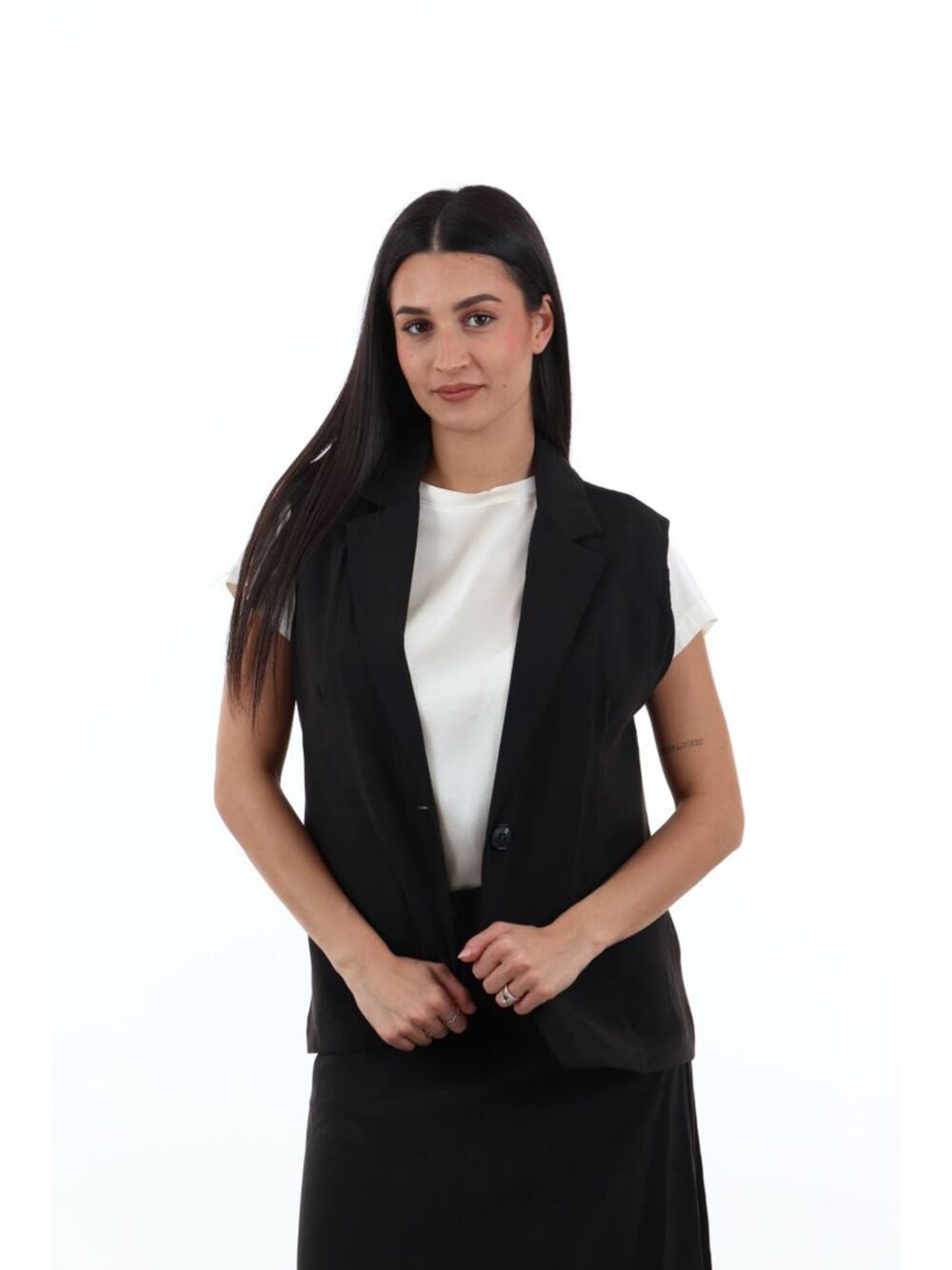 I AM Gilet Donna Mod. 30912 FASHIONTEC NERO Nero