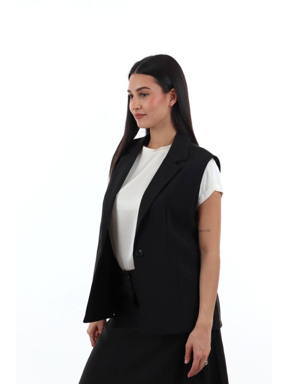 I AM Gilet Donna Mod. 30912 FASHIONTEC NERO Nero