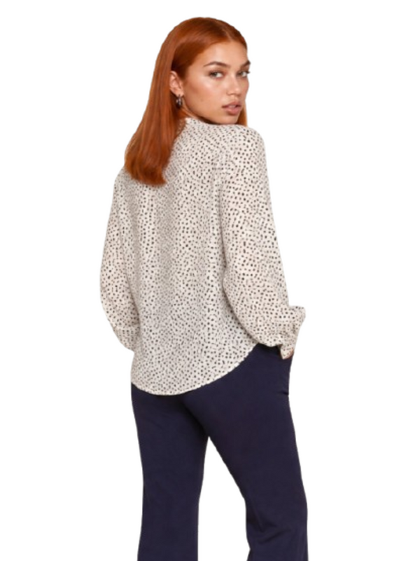 I AM Blusa Donna Mod. 9060 POIS PANNA Panna