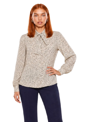 I AM Blusa Donna Mod. 9060 POIS PANNA Panna