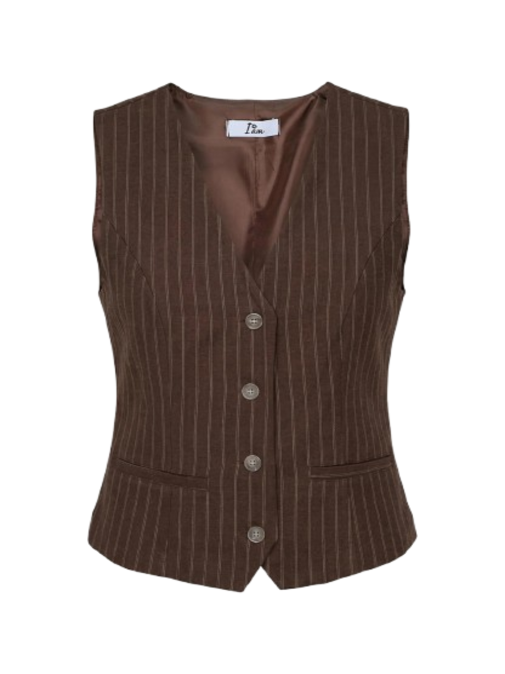 I AM Gilet Donna Mod. 95105 GESSATO V CACAO CACAO