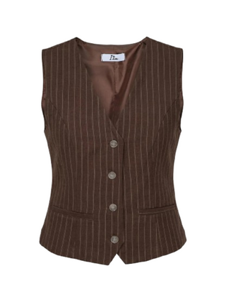 I AM Gilet Donna Mod. 95105 GESSATO V CACAO CACAO