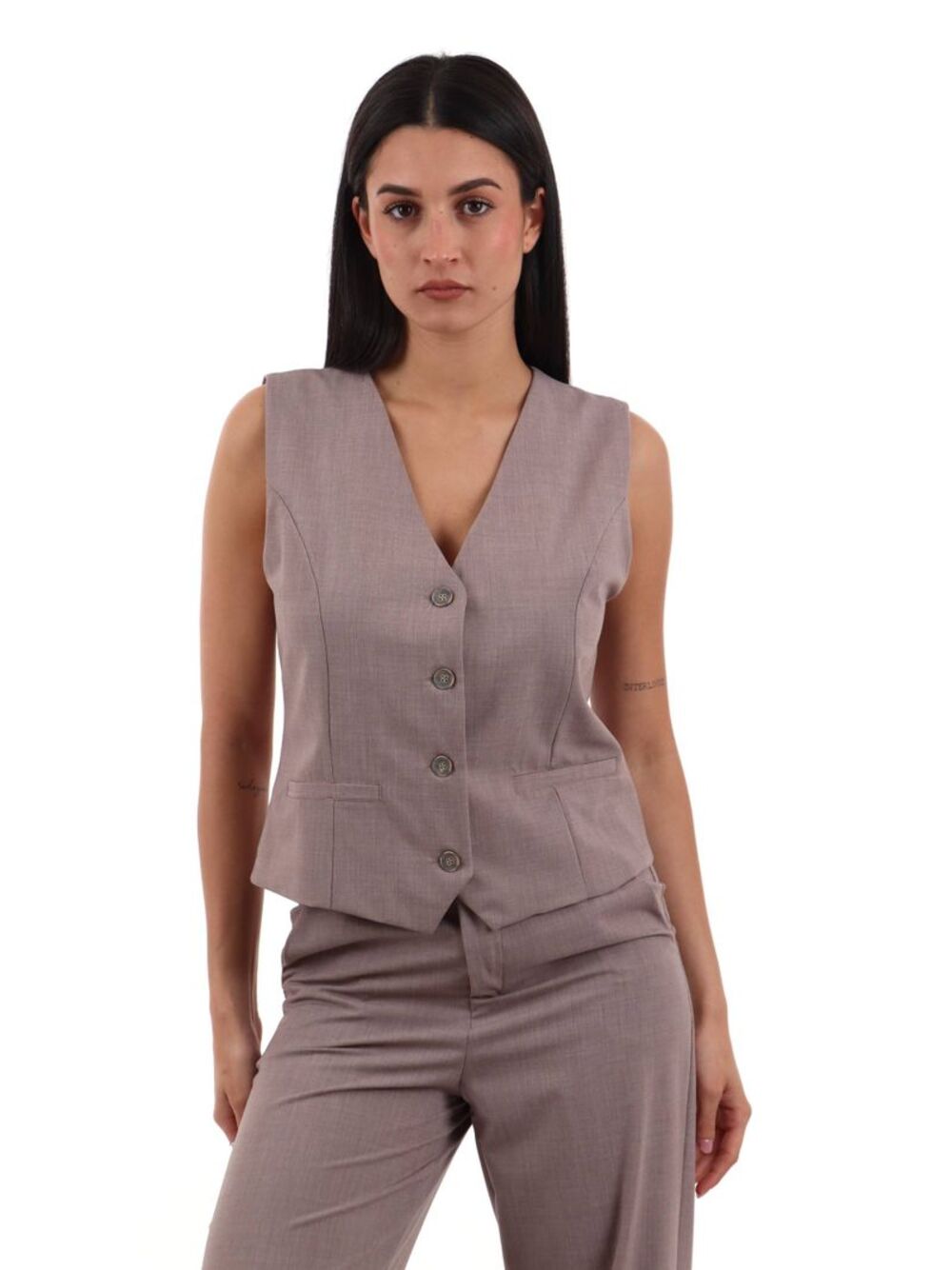 I AM Gilet Donna Mod. 95105 UNITO V NOCCIOLA Nocciola