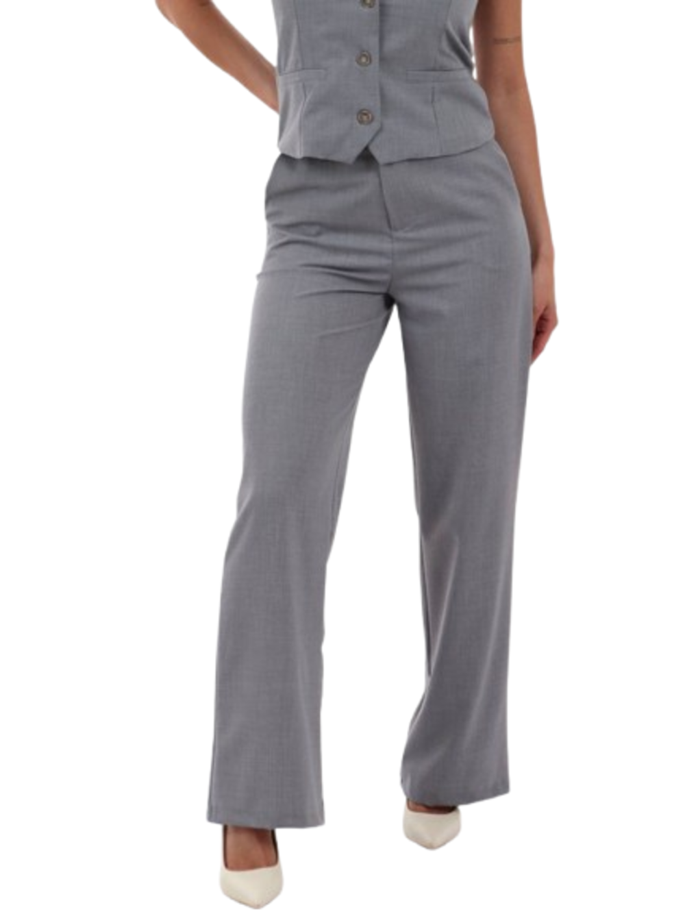 I AM Pantalone Donna Mod. 95108 UNITO GRIGIO Grigio