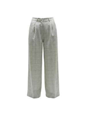 I AM Pantalone  Donna Mod. 95109 QUADRI BEIGE Beige