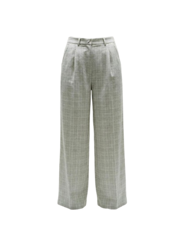 I AM Pantalone  Donna Mod. 95109 QUADRI BEIGE Beige