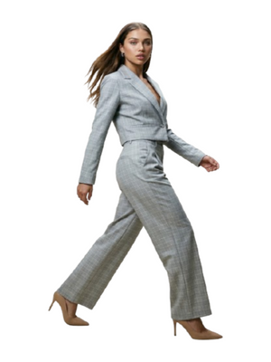 I AM Pantalone  Donna Mod. 95109 QUADRI BEIGE Beige