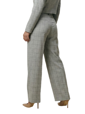 I AM Pantalone  Donna Mod. 95109 QUADRI BEIGE Beige
