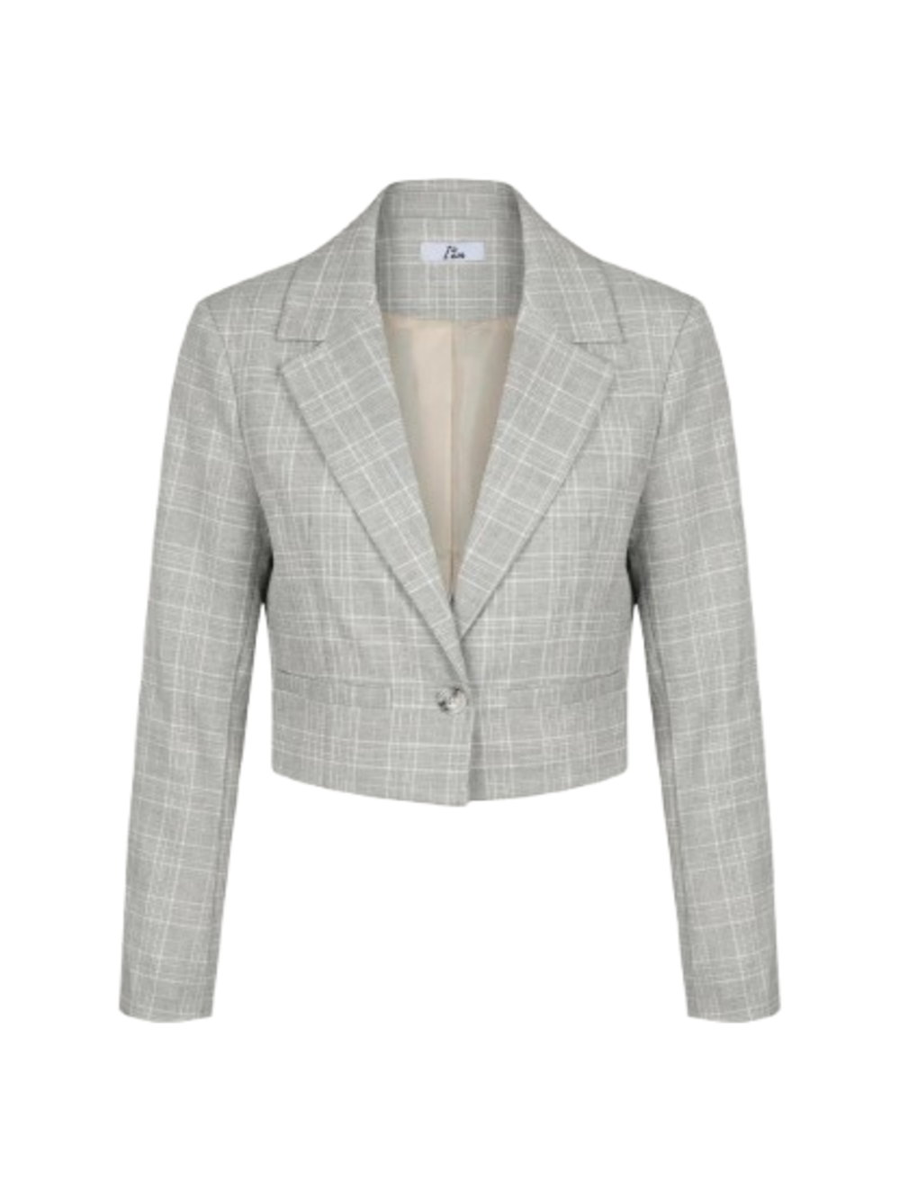 I AM Giacca Donna Mod. 95321 QUADRI BEIGE Beige