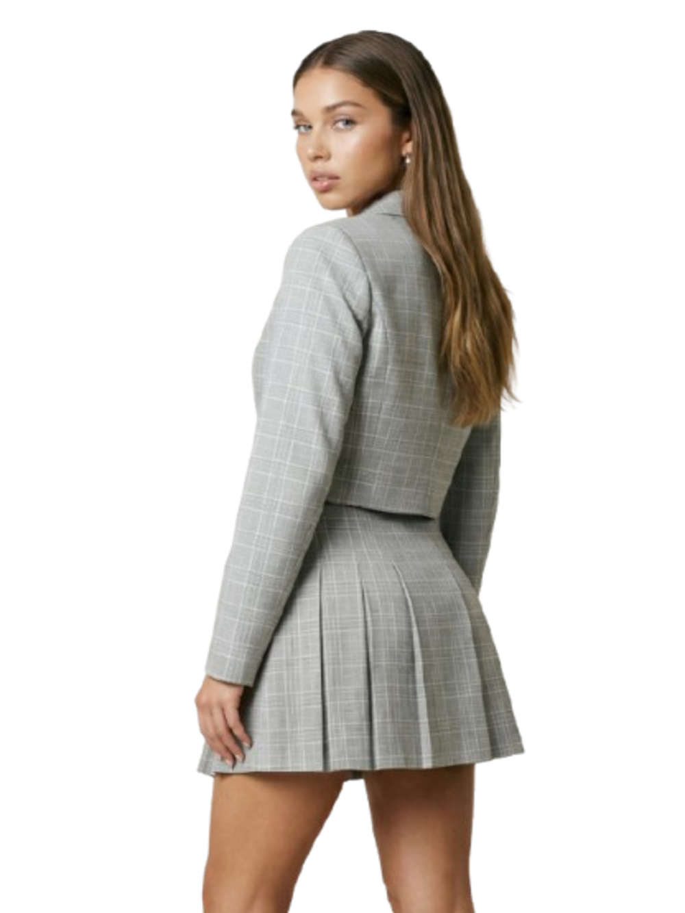 I AM Giacca Donna Mod. 95321 QUADRI BEIGE Beige
