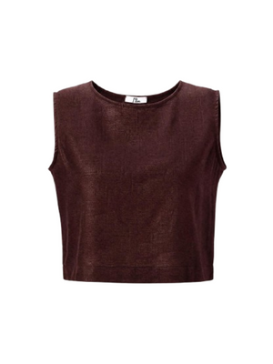 I AM Top Donna Mod. CROPTOP LINO MORO Moro