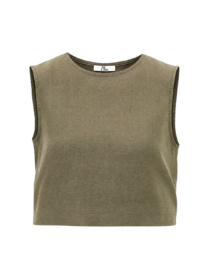 I AM Top Donna Mod. CROPTOP LINO SALVIA SALVIA