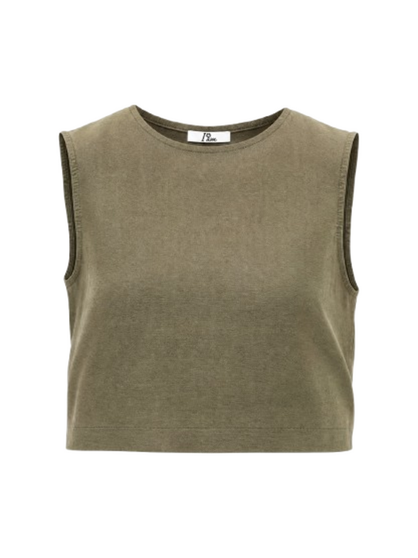 I AM Top Donna Mod. CROPTOP LINO SALVIA SALVIA