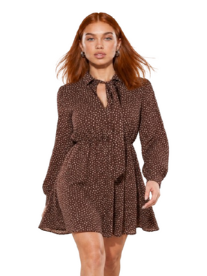 I AM Abito Donna Mod. GEORGETTE POIS MORO Moro