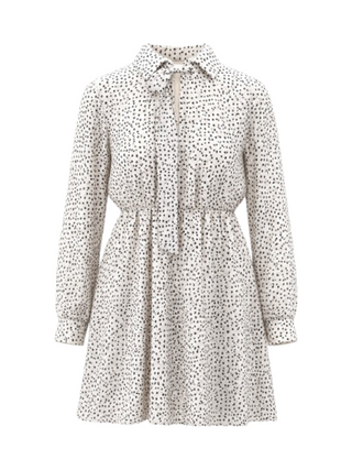 I AM Abito Donna Mod. GEORGETTE POIS PANNA Panna