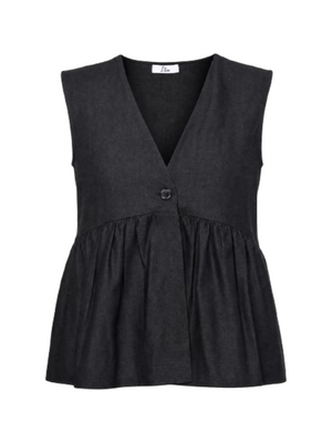 I AM Gilet Donna Mod. GILET ARRICCIOLINO. NERO Nero