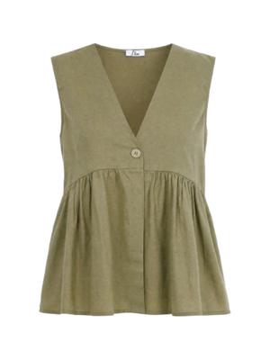 I AM Gilet Donna Mod. GILET ARRICCIOLINO. SALVIA SALVIA