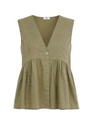 I AM Gilet Donna Mod. GILET ARRICCIOLINO. SALVIA SALVIA