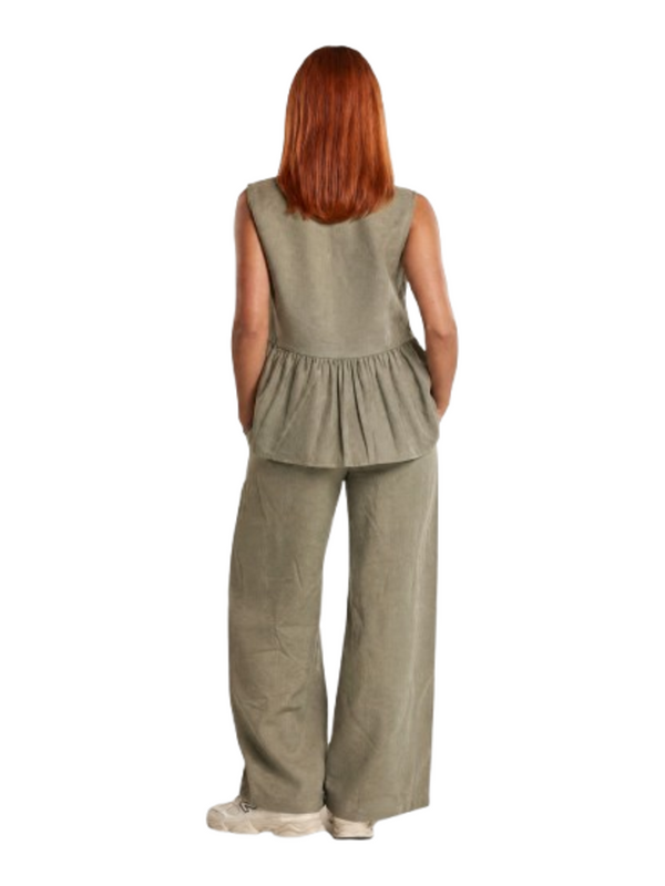 I AM Gilet Donna Mod. GILET ARRICCIOLINO. SALVIA SALVIA