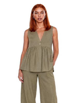 I AM Gilet Donna Mod. GILET ARRICCIOLINO. SALVIA SALVIA