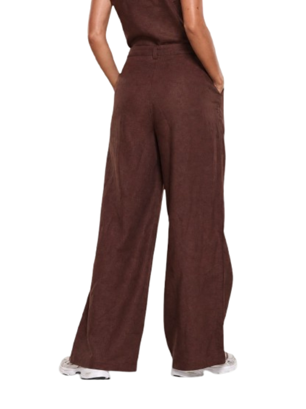 I AM Pantalone Donna Mod. PANTALONE LINO MORO Moro