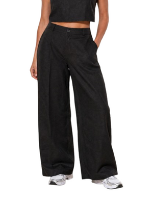 I AM Pantalone Donna Mod. PANTALONE LINO NERO Nero