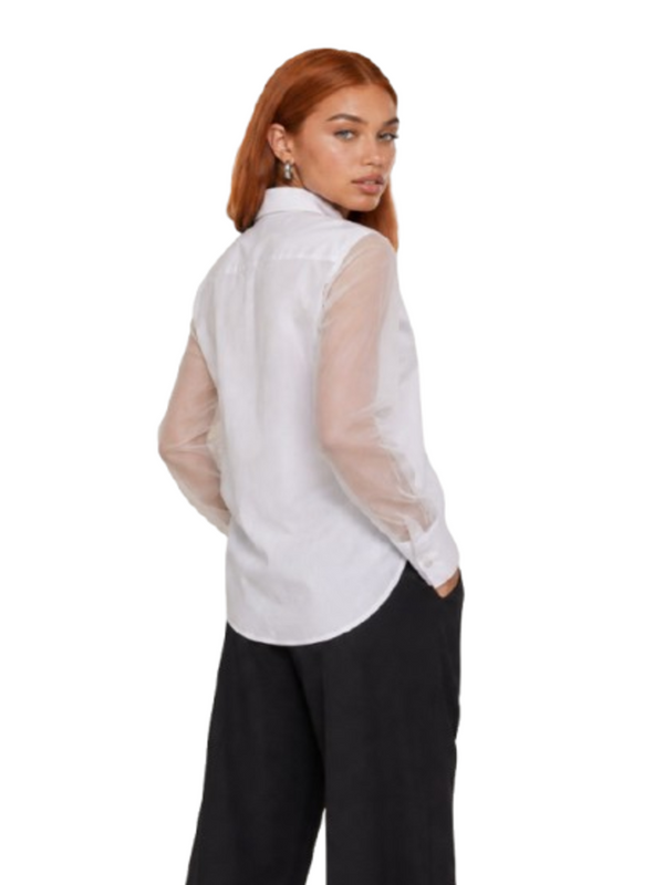 I AM Camicia Donna Mod. PE26038 MUSSOLA BIANCO Bianco
