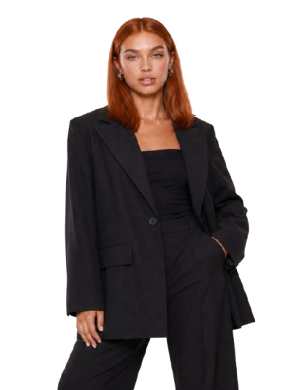 I AM Giacca Donna Mod. PE26063 PIZZO NERO Nero