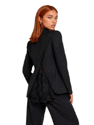 I AM Giacca Donna Mod. PE26063 PIZZO NERO Nero