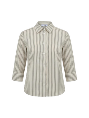 I AM Camicia Donna Mod. PE26074 POPELINE PANNA/NERO