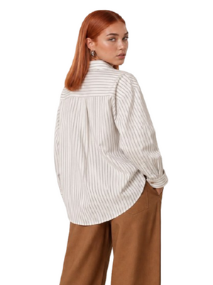 I AM Camicia Donna Mod. PE26074 POPELINE PANNA/NERO