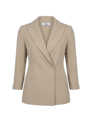I AM Giacca Donna Mod. PE26075 DOPPIOPETTO BEIGE Beige