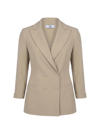 I AM Giacca Donna Mod. PE26075 DOPPIOPETTO BEIGE Beige