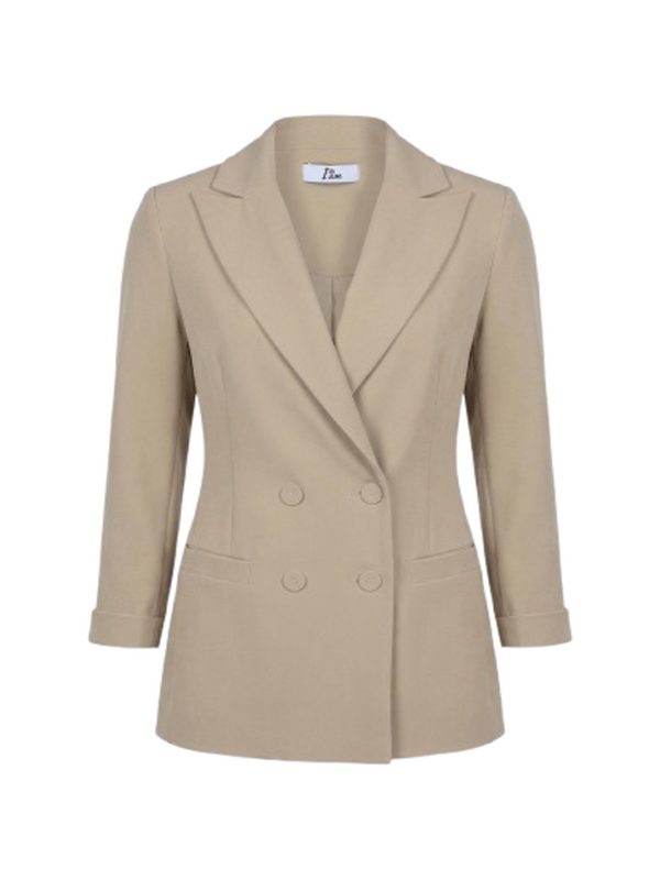 I AM Giacca Donna Mod. PE26075 DOPPIOPETTO BEIGE Beige