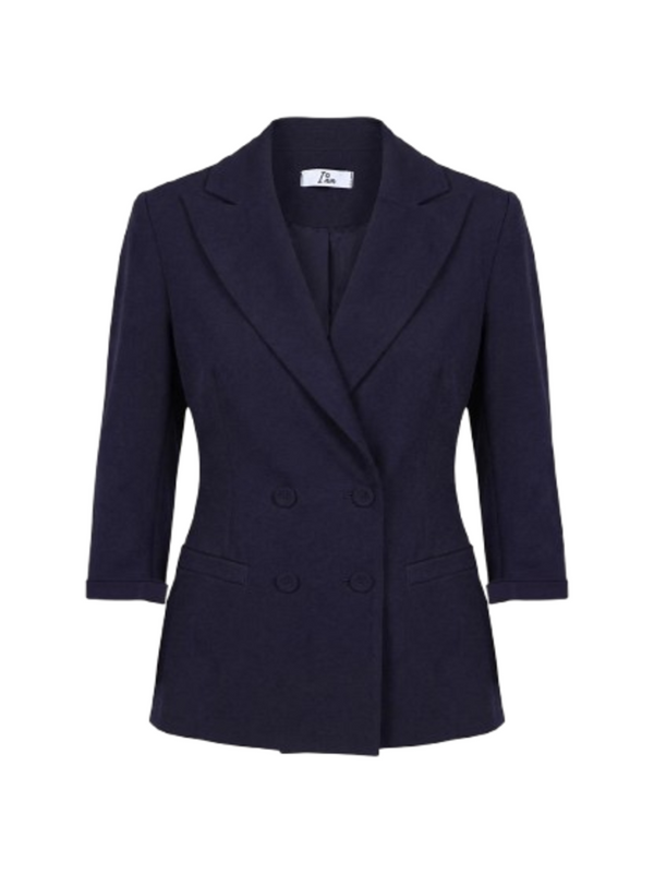I AM Giacca Donna Mod. PE26075 DOPPIOPETTO BLU Blu