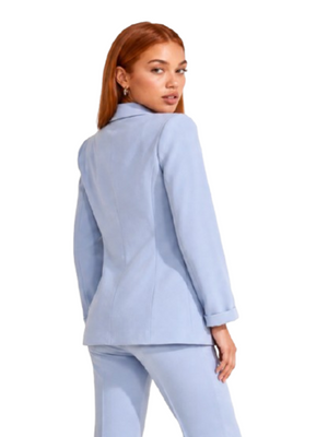 I AM Giacca Donna Mod. PE26075 DOPPIOPETTO CIELO Cielo