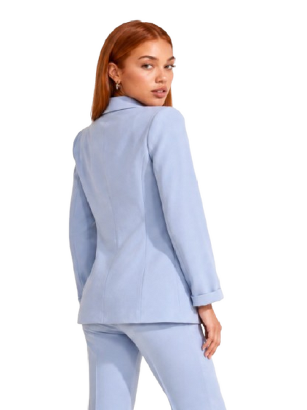 I AM Giacca Donna Mod. PE26075 DOPPIOPETTO CIELO Cielo