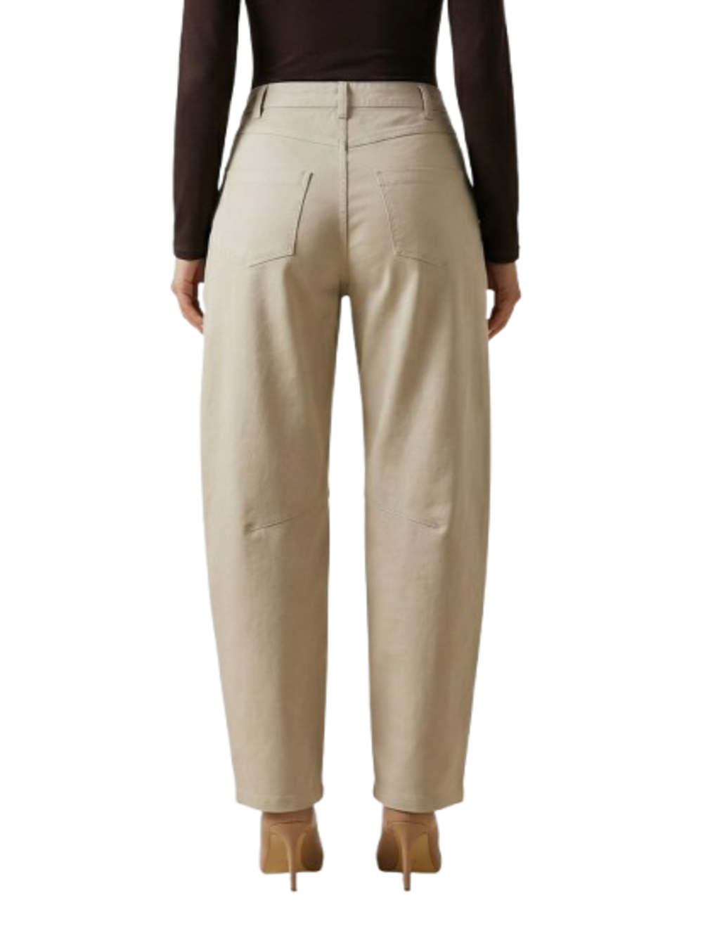 I AM Pantalone Donna Mod. PE26085 GABARDINE BEIGE Beige