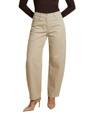 I AM Pantalone Donna Mod. PE26085 GABARDINE BEIGE Beige