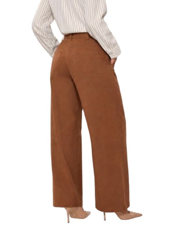 I AM Pantalone Donna Mod. PE26085 GABARDINE TABACCO Tabacco