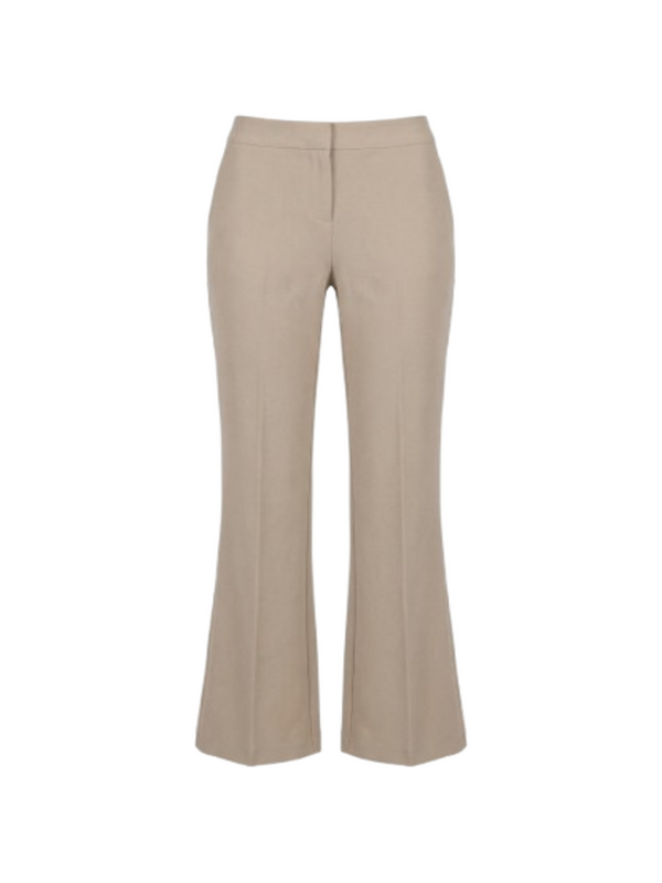 I AM Pantalone Donna Mod. PE26100 FLARE BEIGE Beige