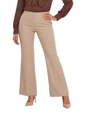 I AM Pantalone Donna Mod. PE26100 FLARE BEIGE Beige