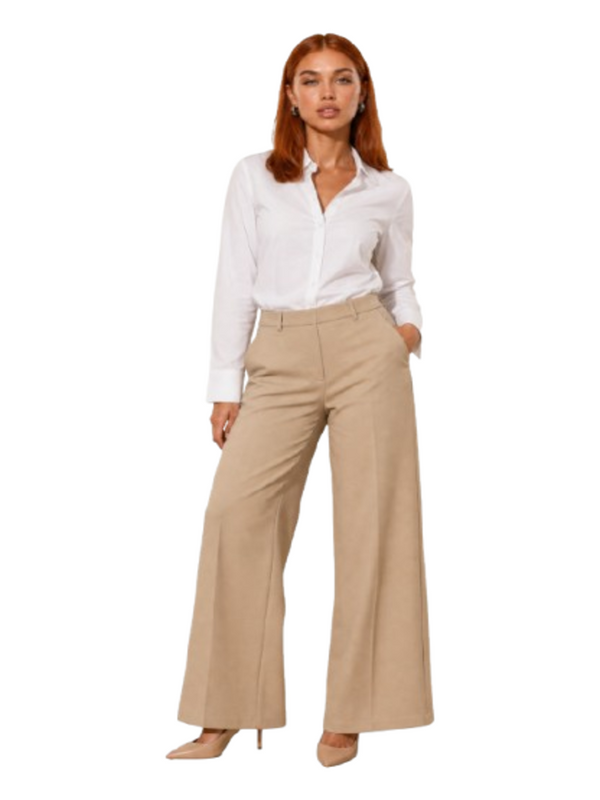 I AM Pantalone Donna Mod. PE26139 PIZZO BEIGE Beige