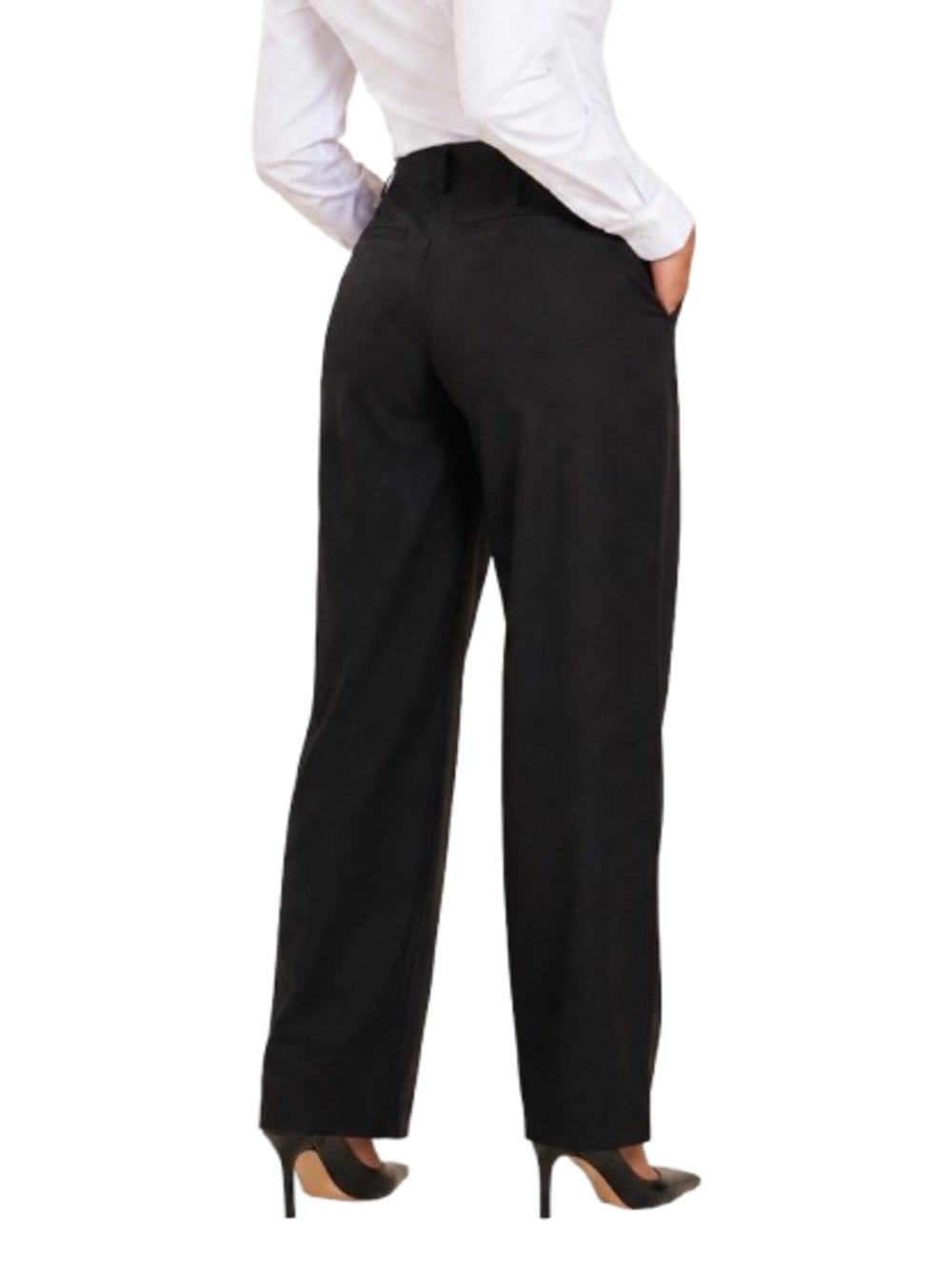 I AM Pantalone Donna Mod. PE26139 PIZZO NERO Nero