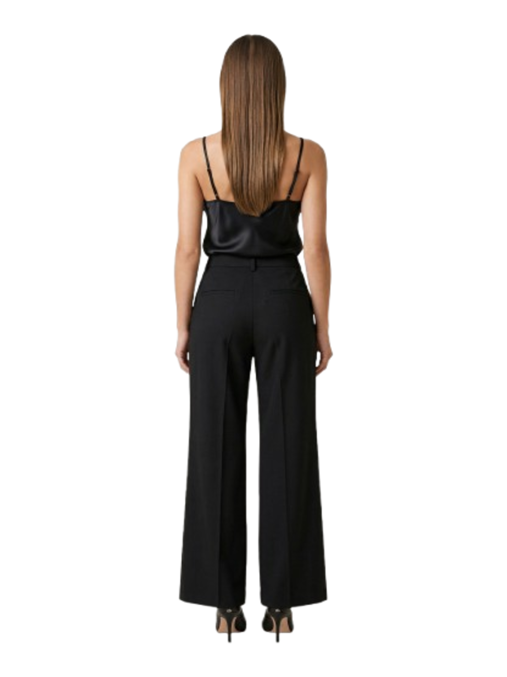 I AM Pantalone Donna Mod. PE26199 BISTRECH NERO Nero