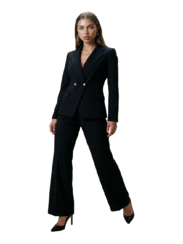 I AM Pantalone Donna Mod. PE26199 BISTRECH NERO Nero