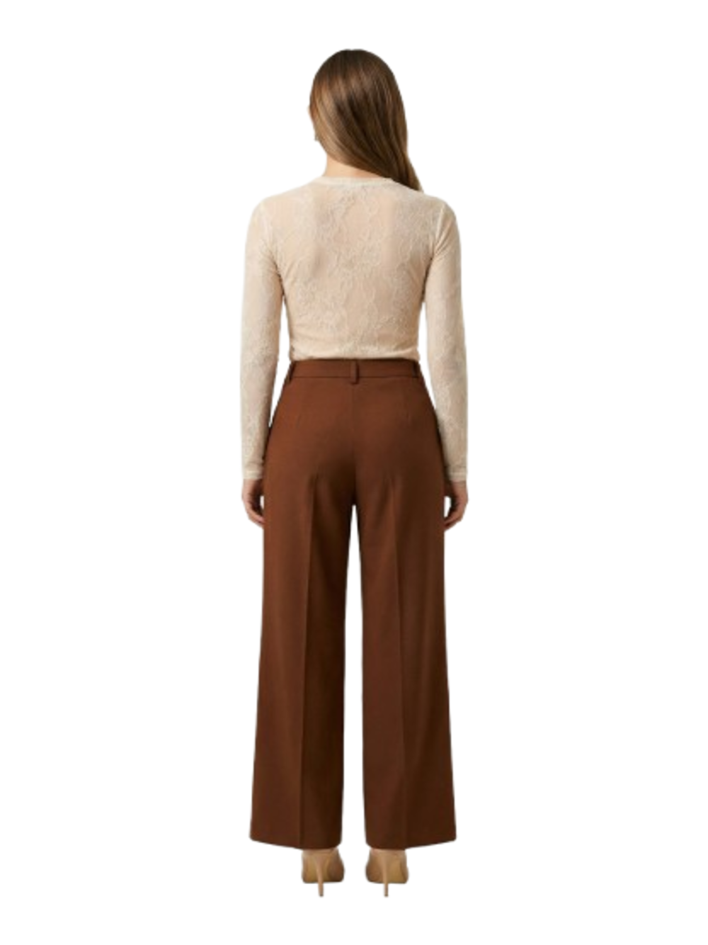 I AM Pantalone Donna Mod. PE26199 BISTRECH NOCCIOLA Nocciola