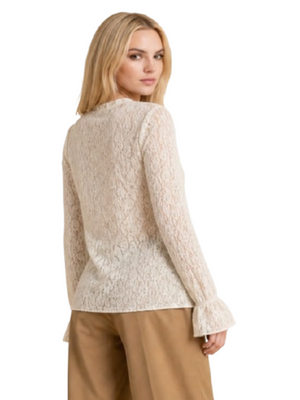 I AM Top Donna Mod. PIZZOROUCHES SW BEIGE Beige