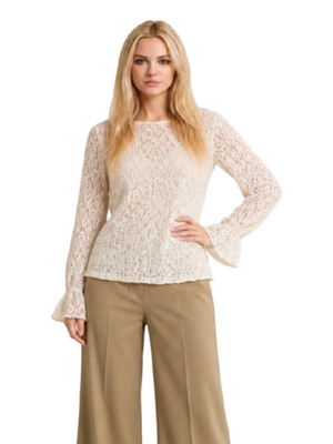 I AM Top Donna Mod. PIZZOROUCHES SW BEIGE Beige