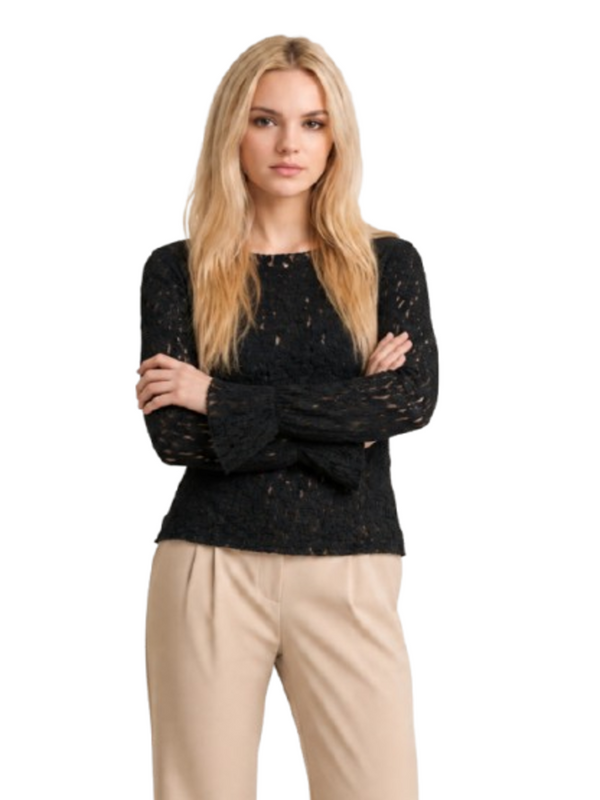 I AM Top Donna Mod. PIZZOROUCHES SW NERO Nero